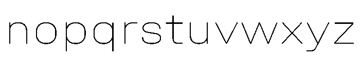 Unifora SemiexpandedThin Instance Font LOWERCASE