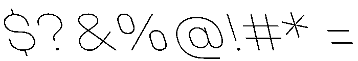 Unifora SemiexpandedThinRetalic Instance Font OTHER CHARS