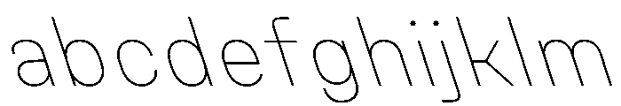 Unifora ThinRetalic Instance FONT