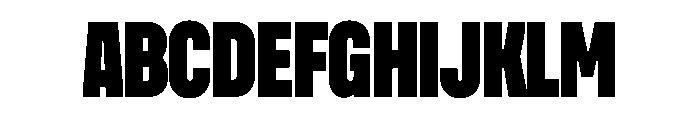 UniforaCondensed Black Font UPPERCASE