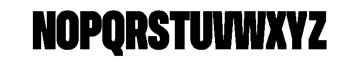 UniforaCondensed Black Font UPPERCASE