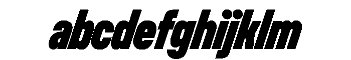 UniforaCondensed BlackItalic Instance FONT