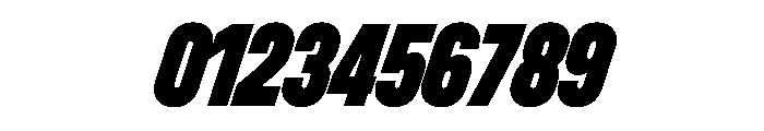 UniforaCondensed BlackItalic Font OTHER CHARS