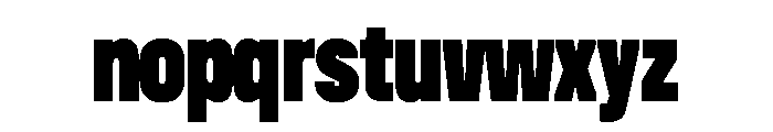 UniforaCondensed Black Font LOWERCASE