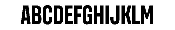 UniforaCondensed Bold Instance Font UPPERCASE