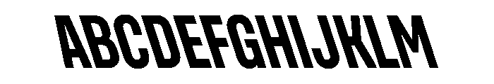 UniforaCondensed BoldRetalic Instance Font UPPERCASE