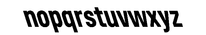 UniforaCondensed BoldRetalic Font LOWERCASE