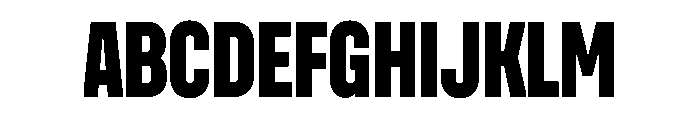 UniforaCondensed Extrabold Instance Font UPPERCASE