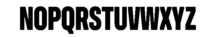 UniforaCondensed Extrabold Instance Font UPPERCASE