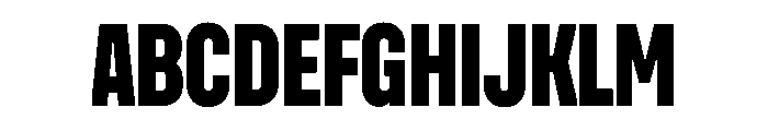 UniforaCondensed Extrabold Font UPPERCASE
