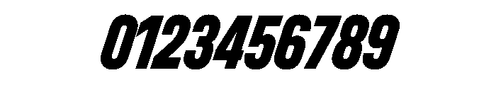 UniforaCondensed ExtraboldItalic Font OTHER CHARS