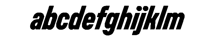 UniforaCondensed ExtraboldItalic FONT