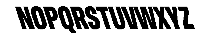 UniforaCondensed ExtraboldRetalic Instance Font UPPERCASE
