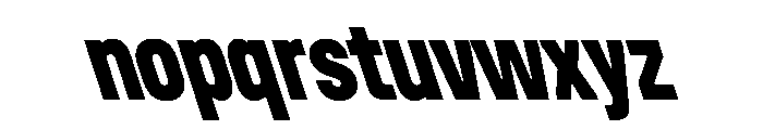 UniforaCondensed ExtraboldRetalic Instance Font LOWERCASE