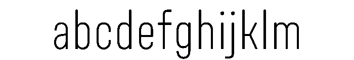 UniforaCondensed Extralight Instance FONT