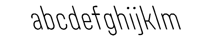 UniforaCondensed ExtralightRetalic Instance FONT