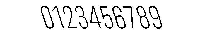 UniforaCondensed ExtralightRetalic Font OTHER CHARS