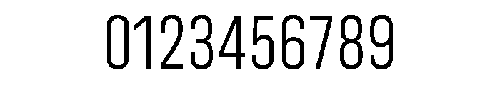 UniforaCondensed Light Font OTHER CHARS