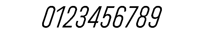 UniforaCondensed LightItalic Instance Font OTHER CHARS
