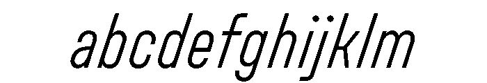 UniforaCondensed LightItalic FONT