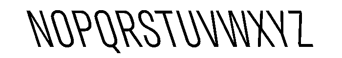 UniforaCondensed LightRetalic Instance Font UPPERCASE