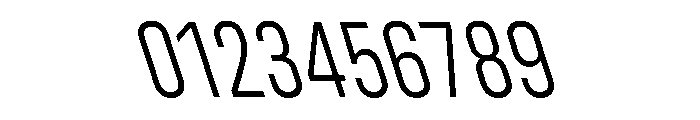 UniforaCondensed LightRetalic Font OTHER CHARS