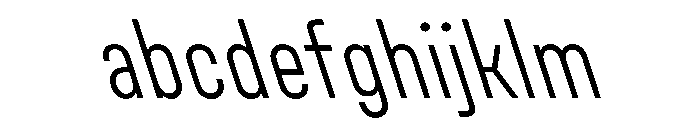 UniforaCondensed LightRetalic FONT