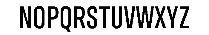 UniforaCondensed Medium Instance Font UPPERCASE