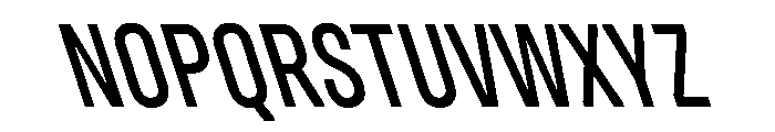 UniforaCondensed MediumRetalic Instance Font UPPERCASE