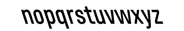 UniforaCondensed MediumRetalic Instance Font LOWERCASE