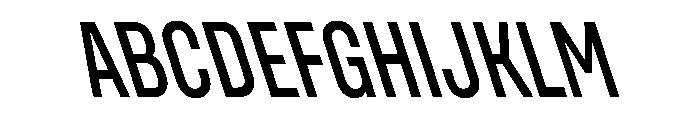 UniforaCondensed MediumRetalic Font UPPERCASE