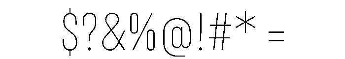 UniforaCondensed Notfordesktopuse Instance Font OTHER CHARS