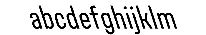 UniforaCondensed RegularRetalic Instance FONT