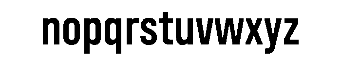 UniforaCondensed Semibold Instance Font LOWERCASE