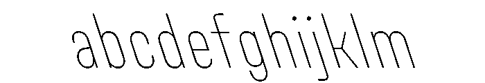UniforaCondensed ThinRetalic FONT