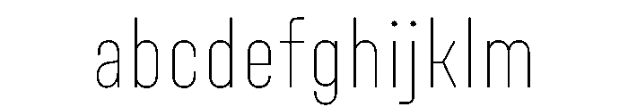 UniforaCondensed Thin FONT