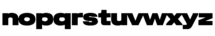 UniforaExpanded Black Instance Font LOWERCASE