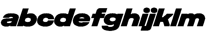 UniforaExpanded BlackItalic Instance FONT