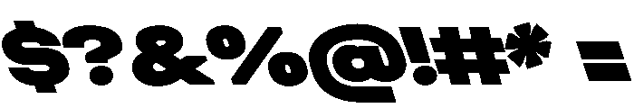 UniforaExpanded BlackRetalic Instance Font OTHER CHARS