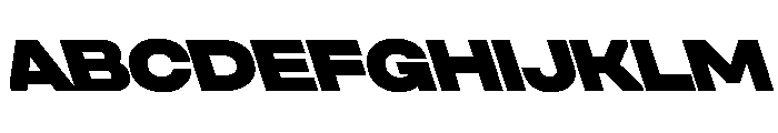 UniforaExpanded BlackRetalic Instance Font UPPERCASE