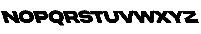 UniforaExpanded BlackRetalic Instance Font UPPERCASE