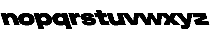 UniforaExpanded BlackRetalic Font LOWERCASE
