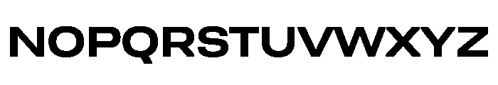 UniforaExpanded Bold Instance Font UPPERCASE