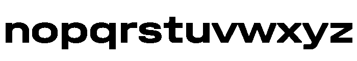 UniforaExpanded Bold Instance Font LOWERCASE