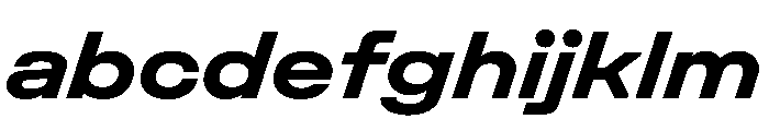 UniforaExpanded BoldItalic Instance FONT