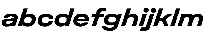 UniforaExpanded BoldItalic FONT