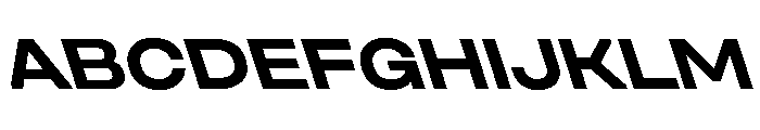 UniforaExpanded BoldRetalic Instance Font UPPERCASE