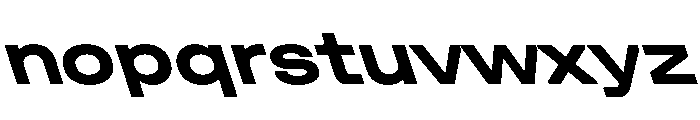 UniforaExpanded BoldRetalic Instance Font LOWERCASE