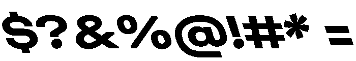 UniforaExpanded BoldRetalic Font OTHER CHARS