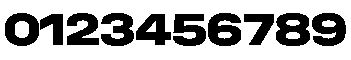 UniforaExpanded Extrabold Font OTHER CHARS
